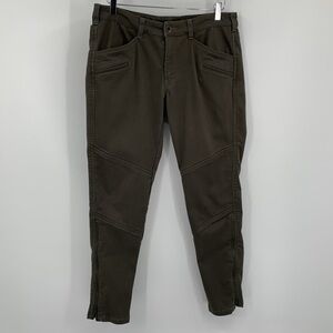 5.11 Tactical Wyldcat pants olive green women ankle zipper leg stretch 12